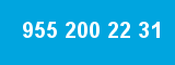 955 200 22 31 955 200 22 31